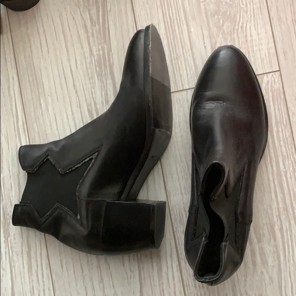 Vero cuoio black ankle boots size 38